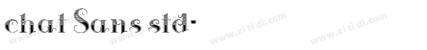 chat Sans std字体转换